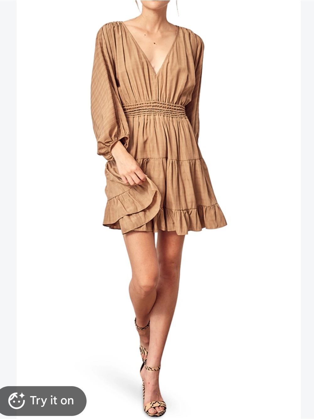 LIKE NEW Boutique Mustard Seed Tiered Dress